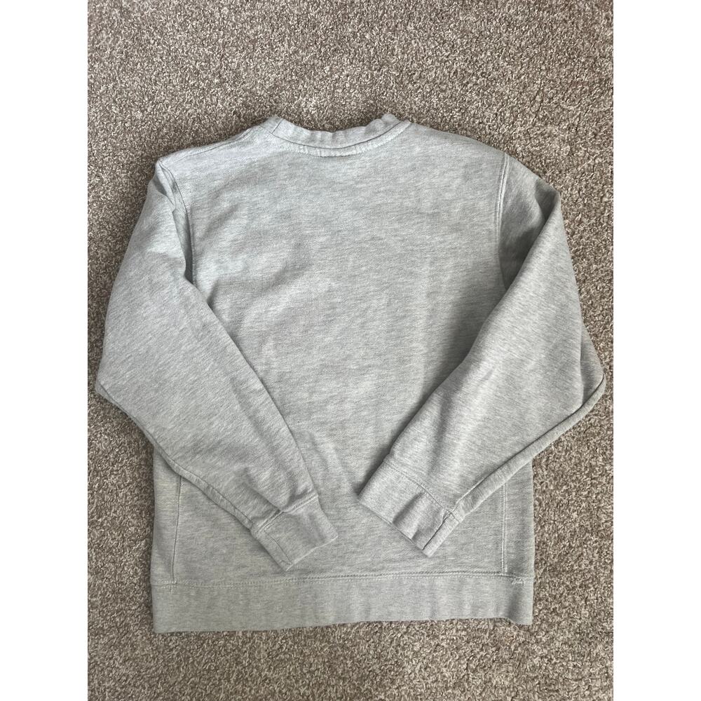 Nike Floral Embroidered Swoosh Crewneck Sweatshirt Gray Wildflower Pullover‎ L - Picture 6 of 7